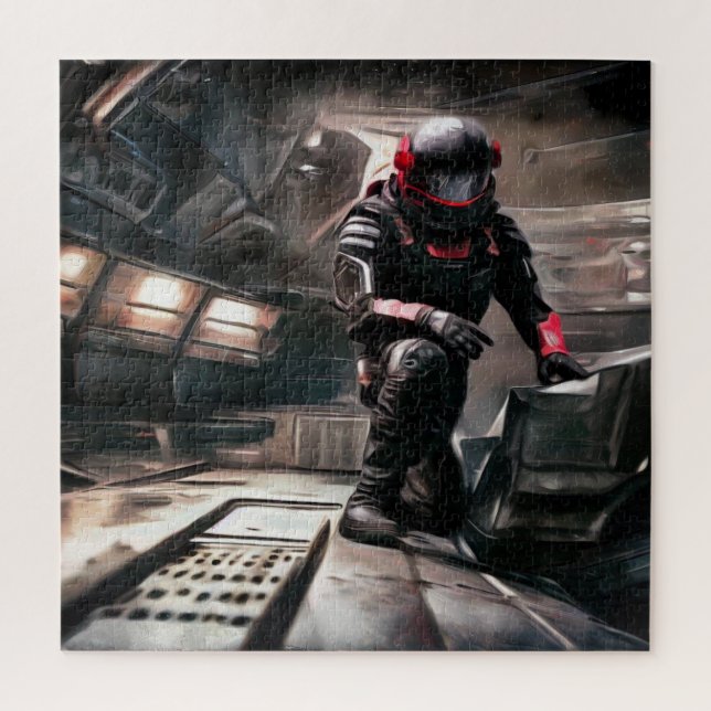 SF Hero In Spaceship (3) Jigsaw Puzzle (Vertical)