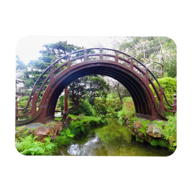 SF Japanese Tea Garden Drum Bridge #2 Magnet (Horizontal)