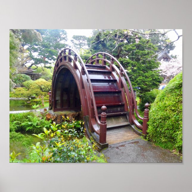 SF Japanese Tea Garden Drum Bridge #3 Poster (Front)