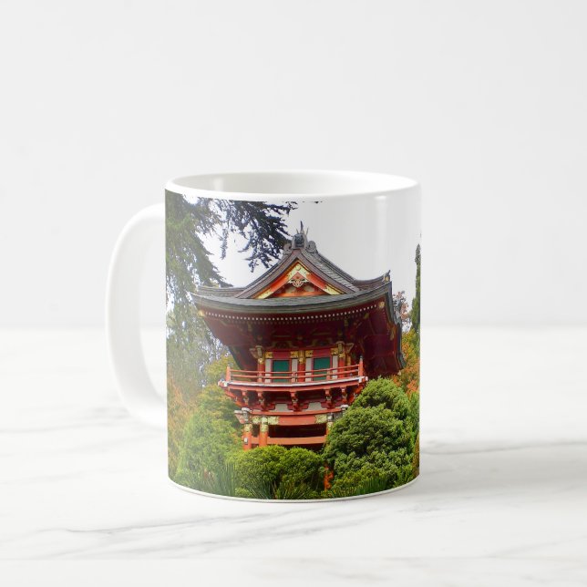 SF Japanese Tea Garden Temple Gate #3 Mug (Front Left)
