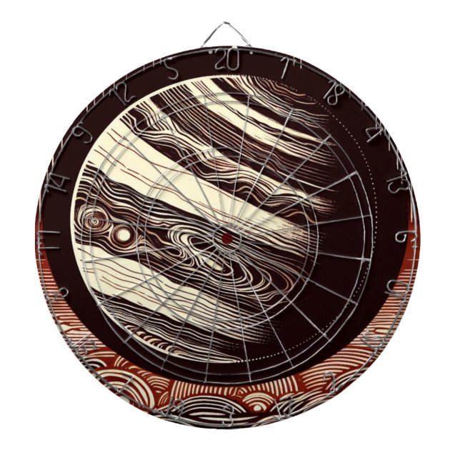 SF Jupiter Woodcut 2 Dartboard (Front)