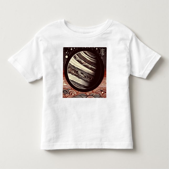 SF Jupiter Woodcut 2 Toddler T-Shirt (Front)