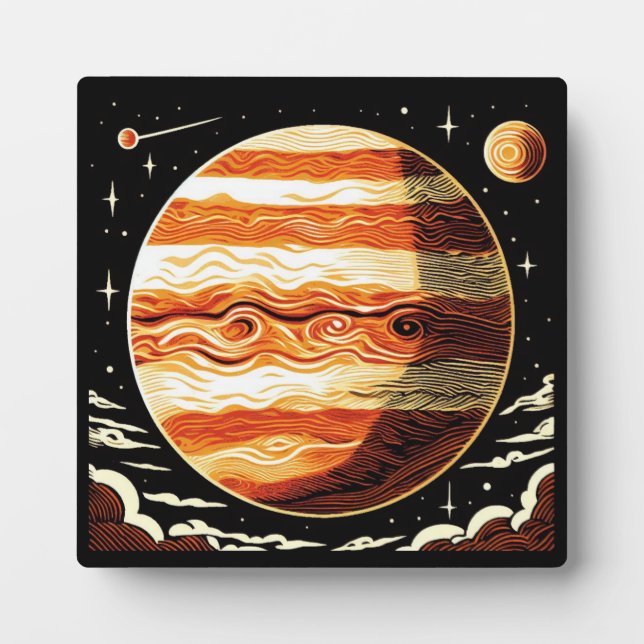 SF Jupiter Woodcut 3 Plaque (Front)