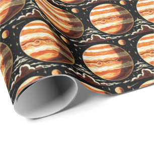 SF Jupiter Woodcut 3 Wrapping Paper