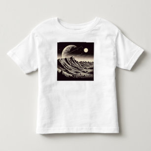 SF Mars Landscape Woodcut 3 Toddler T-Shirt
