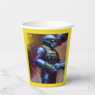 SF - Military Hero 4 Paper Cups