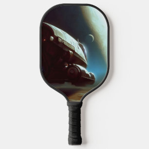 SF Orbiting Spaceship (1) Pickleball Paddle