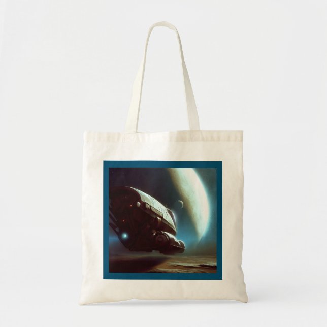 SF Orbiting Spaceship 1 Tote Bag (Front)