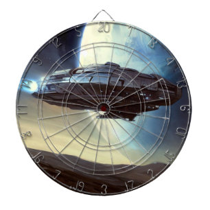 SF Orbiting Spaceship (2) Dartboard