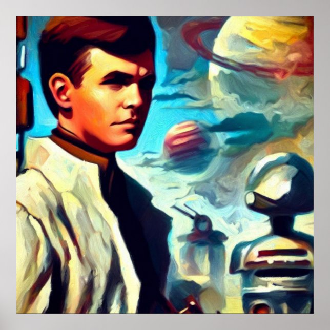 SF Pulp Magazine Cover Style 2 Poster (Front)