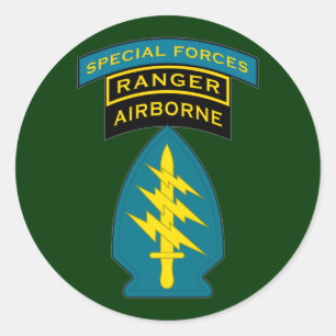 SF Q-tab, SSI and Ranger tab Classic Round Sticker