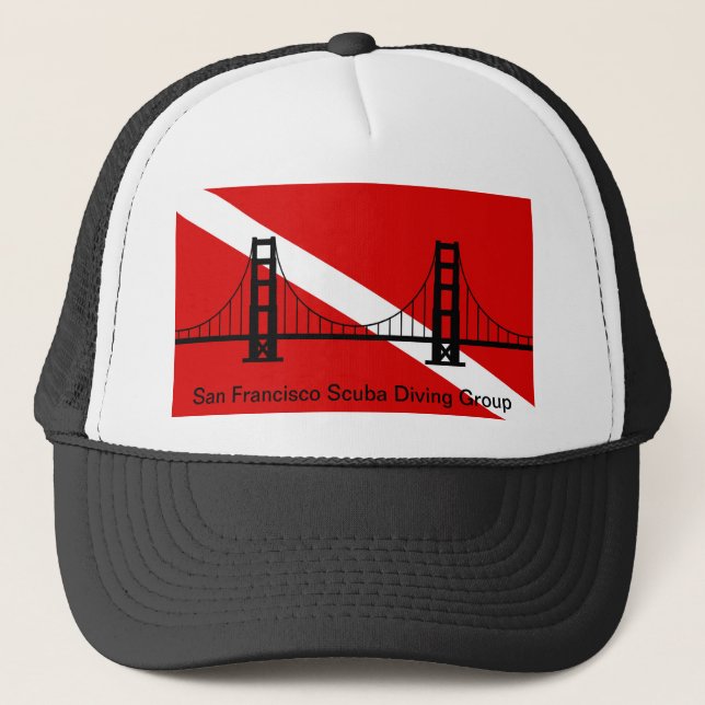 SF Scuba Diving Group logo trucker hat (Front)