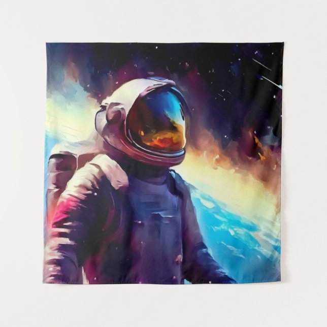 SF Space Hero 1 Tapestry (Front)