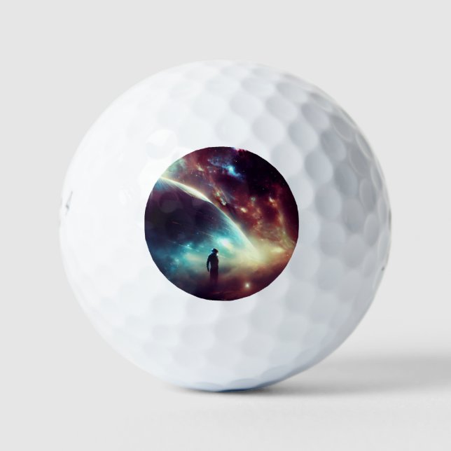SF  Space Opera (4) Golf Balls (Front)