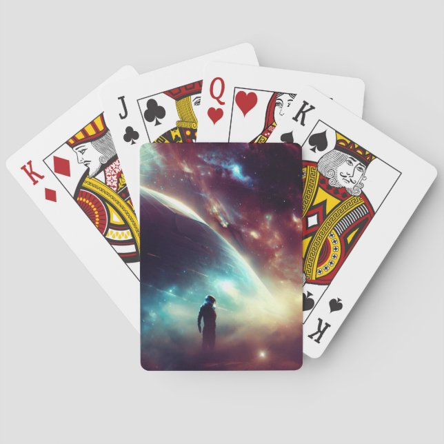 SF  Space Opera (4) Playing Cards (Back)