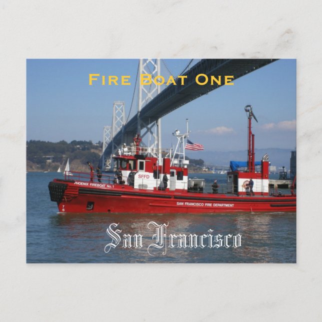 SFFD - Fire Boat One Postcard (Front)