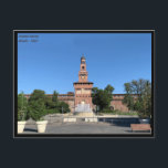 Sforza Castle - Fountain, wedding cake - Milano Postcard<br><div class="desc">The Sforza Castle (Castello Sforzesco) is a 15th-century castle in Milan. A beautiful fountain, nicknamed ‘Torta degli Sposi’(wedding cake) for its design, stands in front of the main entrance of the Castle is one of the most popular tourist attractions in Milan. Passing by the fountain you enter the Castle, after...</div>