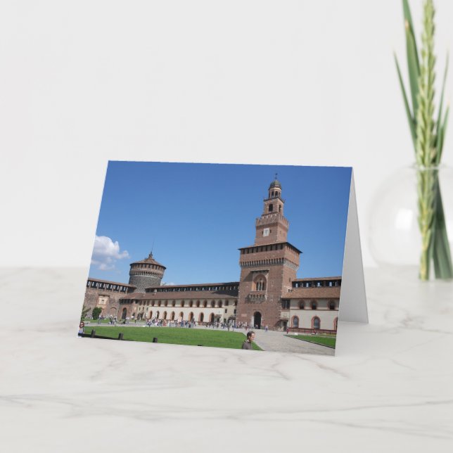 Sforza Castle - Milano, Italia Greeting Card (Front)