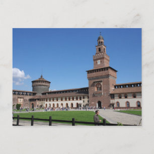 Sforza Castle - Milano, Italia - Postcard