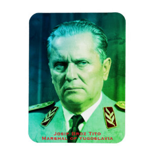 SFRJ Marshal Tito Portrait Yugoslavia Nostalgia Magnet
