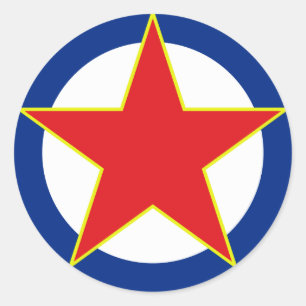 SFRJ RV i PVO Classic Round Sticker