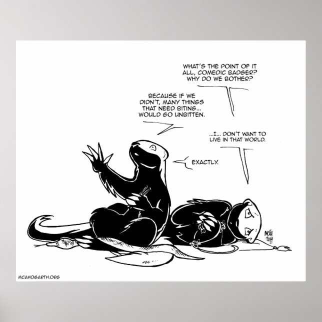 SFWA Honey Badgers: Sad Unbitten Things Poster (Front)