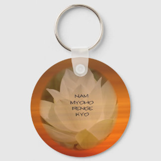 SGI Buddhist Key Chain Lotus "Nam Myoho Renge Kyo"