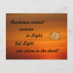 SGI Buddhist Postcard with Inspirational Phrase