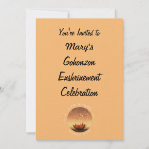 SGI Gohonzon Enshrinement Celebration Invitation