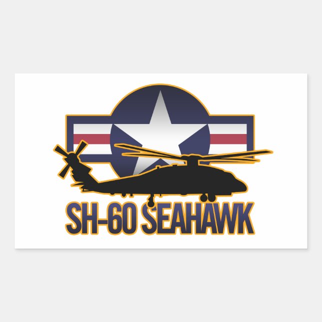SH-60 Seahawk Rectangular Sticker (Front)