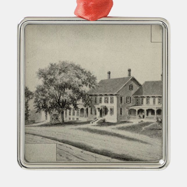 SH Dow residence Metal Tree Decoration (Front)