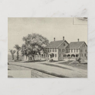 SH Dow residence Postcard