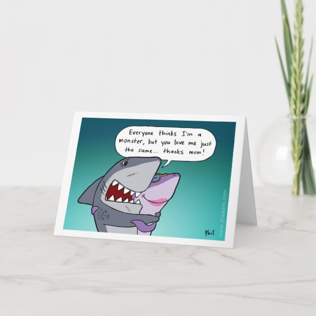 Shaaark Mothers' Day card (Front)