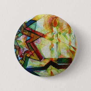 Shabbat 6 Cm Round Badge
