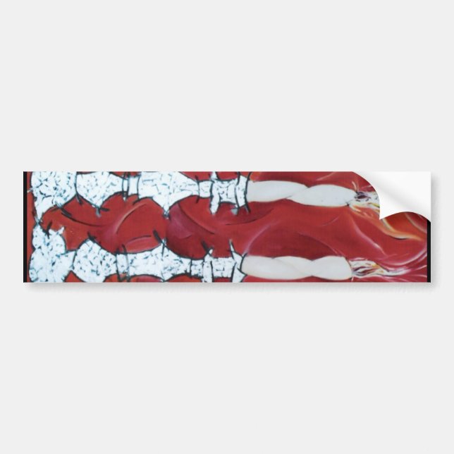 Shabbat Candles Bumper Sticker (Front)