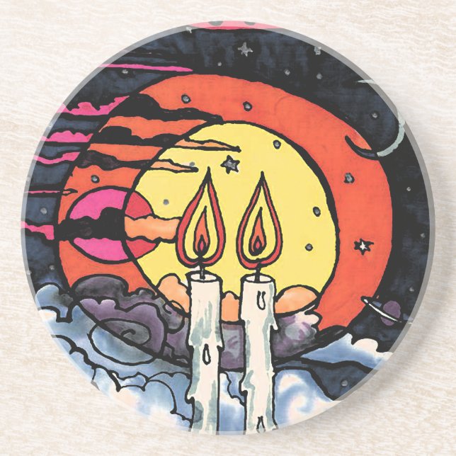 Shabbat Coaster (Front)