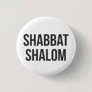 Shabbat Shalom Button