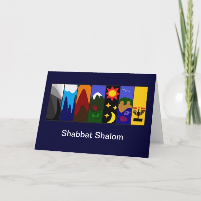 Shabbat Shalom Card (Front)