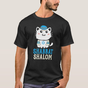 Shabbat Shalom Cat  Holy Day Judaism Yom Kippur  1 T-Shirt