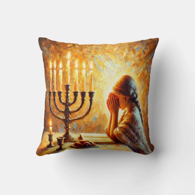 Shabbat Shalom Cushion (Back)