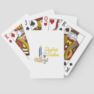 Shabbat Shalom Playing Cards