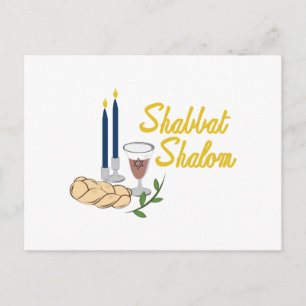 Shabbat Shalom Postcard