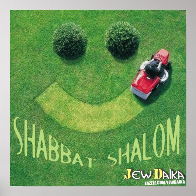 Shabbat Shalom Poster (Front)