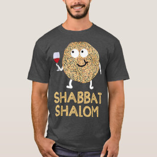 Shabbat Shalom Shirt Funny Matzo Face Happy Passov