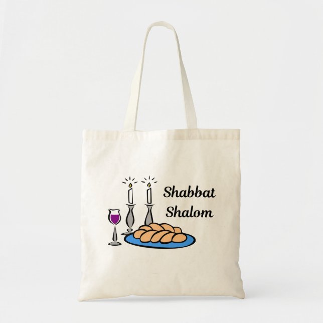 Shabbat Shalom Tote (Front)