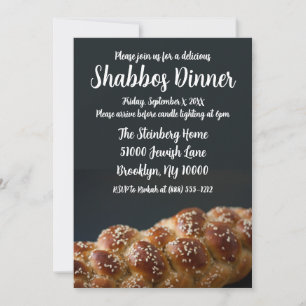 Shabbos Dinner Shabbat Dinner Invitations