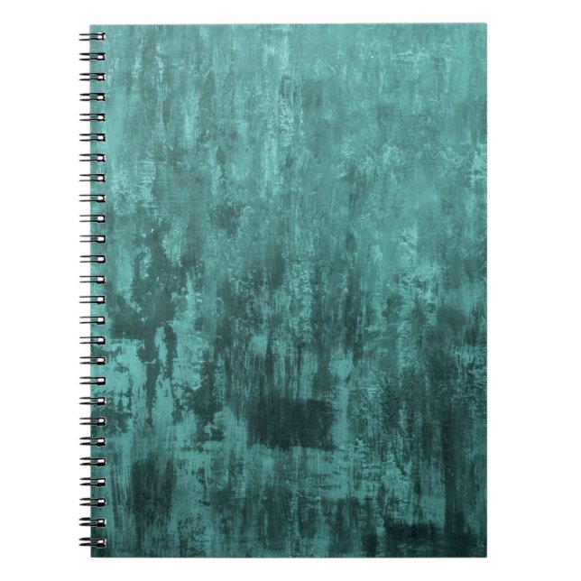 Shabby background, turquoise colour, grunge, loft, notebook (Front)