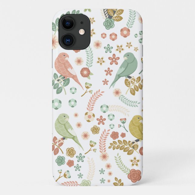 Shabby Birds & Branches White  Case-Mate iPhone Case (Back)