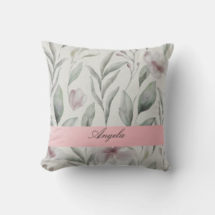 Shabby Blush Flowers Cushion