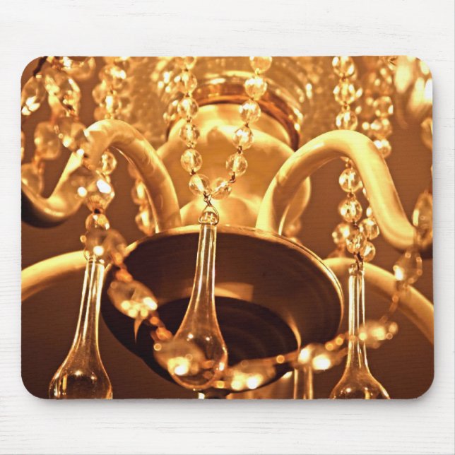 Shabby Chandelier Bling 1-Gold MOUSE PAD (Front)